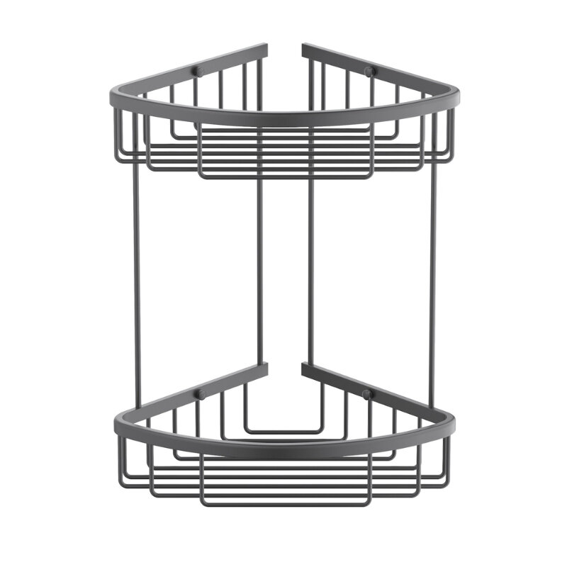 Изображение товара Угловая полка Timo Saona 13082/18 черное золото двойная настенная