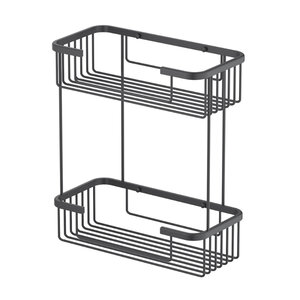 Изображение товара Полка Timo Saona 13083/03 двойная черная для ванной комнаты
