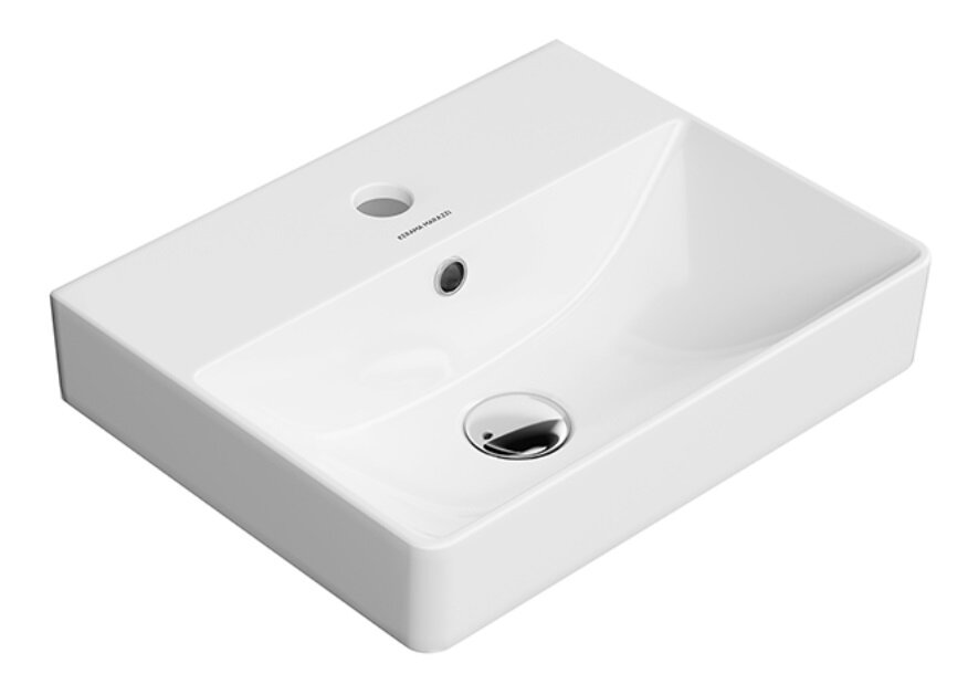 Изображение товара Раковина Kerama Marazzi Pro PROR.wb.40 40 см керамика белый угловая с переливом