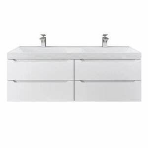 Изображение товара Тумба под раковину Uperwood Tanos 120 см подвесная белый матовый