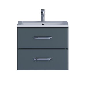 Изображение товара Тумба под раковину Uperwood Foster 291020520, 60 см, подвесная, цвет серый графит