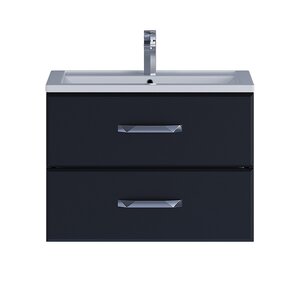 Изображение товара Тумба под раковину Uperwood Foster 291020516, 70 см, подвесная, цвет черный матовый