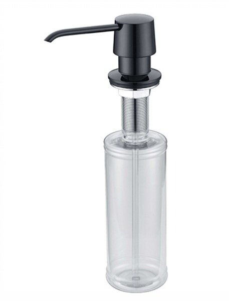 Изображение товара Дозатор встраиваемый для жидкого мыла Zorg Inox ZR-20 BLACK 250 мл латунь черный