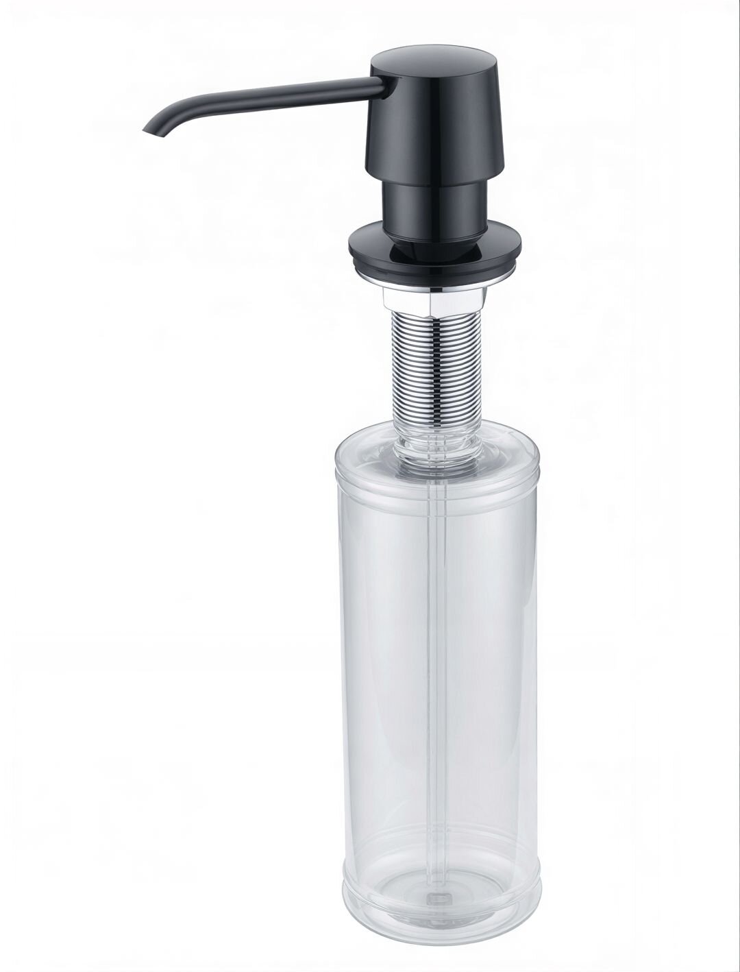 Изображение товара Дозатор встраиваемый для жидкого мыла Zorg Inox ZR-20 BLACK, цвет черный