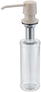 Изображение товара Дозатор встраиваемый для жидкого мыла Zorg Inox, цвет песочный, ZR-20 ПЕСОЧНЫЙ