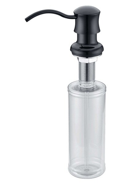 Изображение товара Дозатор встраиваемый для жидкого мыла Zorg Inox ZR-21 BLACK, цвет черный