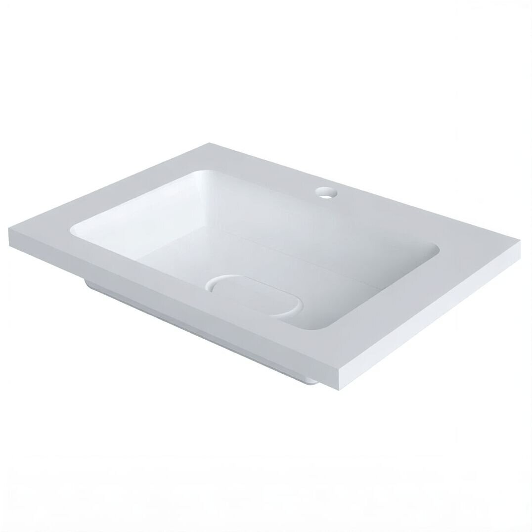 Изображение товара Раковина Uperwood Modul 2911020339 из литьевого мрамора 62x45 см белая