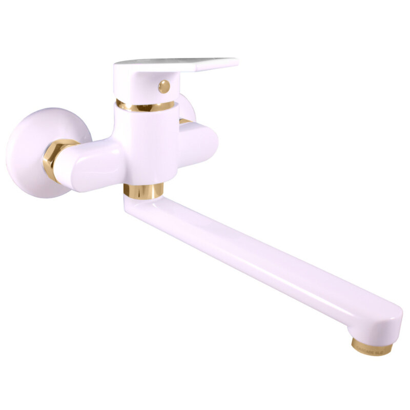 Изображение товара Смеситель для кухонной мойки Rav-Slezak Colorado CO101.5/23BZ белый/золото