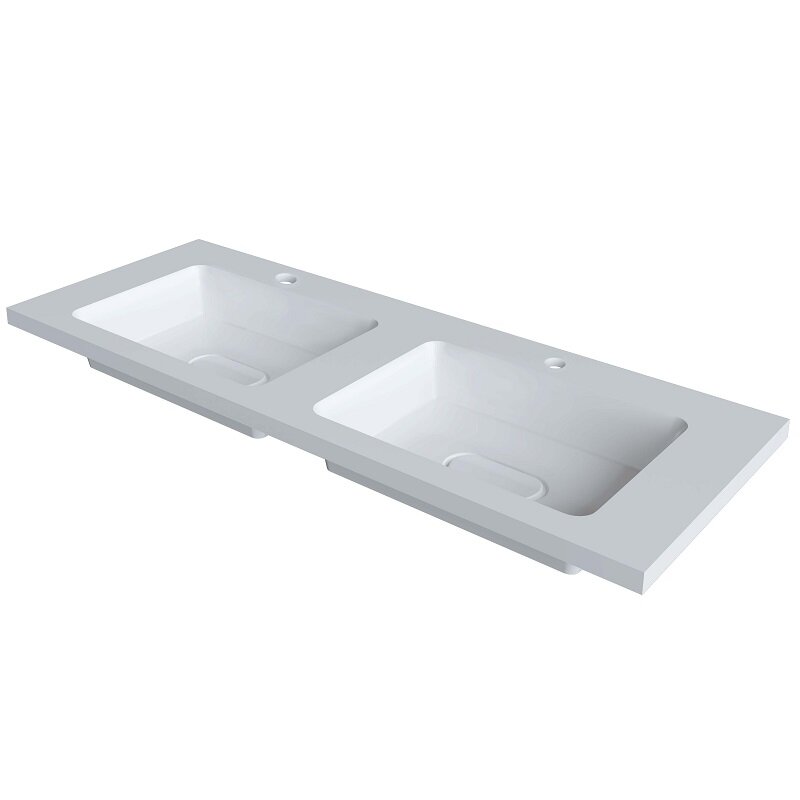 Изображение товара Раковина Uperwood Modul 2911020342 120 см из искусственного камня с глянцевым белым покрытием