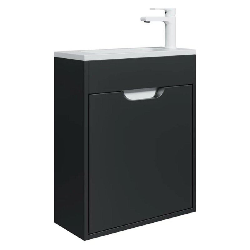 Изображение товара Тумба под раковину Uperwood Modul 2930205360, 50 см, подвесная, цвет черный матовый Изображение товара Тумба под раковину Uperwood Modul 2930205360, 50 см, подвесная, цвет черный матовый