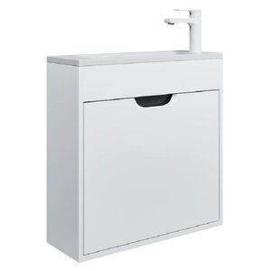 Изображение товара Тумба под раковину Uperwood Modul 2930205363, 60 см, подвесная, цвет белый/графит матовый