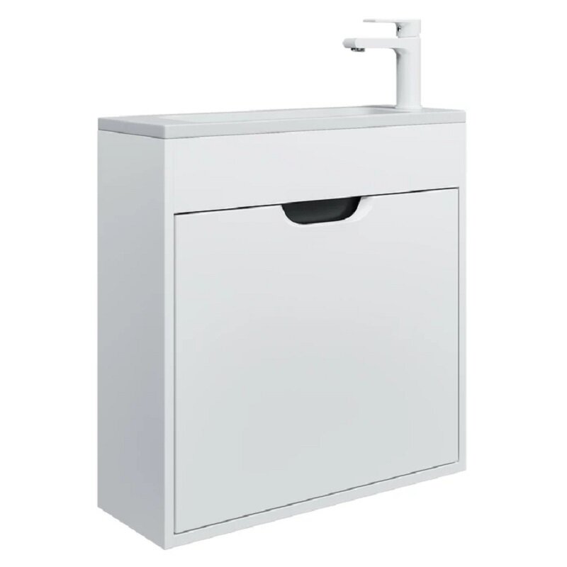 Изображение товара Тумба под раковину Uperwood Modul 2930205363 Подвесная 60 см матовая белая/графит Изображение товара Тумба под раковину Uperwood Modul 2930205363 Подвесная 60 см матовая белая/графит