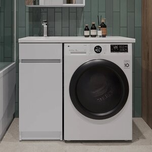 Изображение товара Тумба под стиральную машинку на заказ Orange Sistema 100-130 см, напольная/подвесная, мультиколор