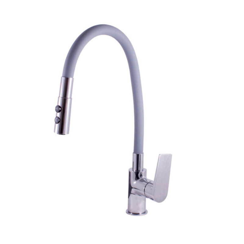 Изображение товара Смеситель для кухонной мойки Rav-Slezak Colorado CO119.5/12 с гибким изливом хром узкий дизайн