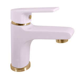Изображение товара Смеситель для раковины Rav-Slezak Colorado CO126.5BZ белый с золотом