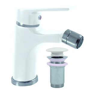 Изображение товара Смеситель для биде Rav-Slezak Colorado CO145.5KBC, с донным клапаном, цвет белый/хром