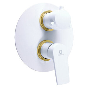 Изображение товара Смеситель для душа Rav-Slezak Colorado CO186KBZ, цвет белый/золото