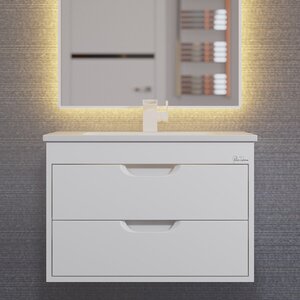 Изображение товара Тумба под раковину Uperwood Modul 2930205250, подвесная, белая матовая