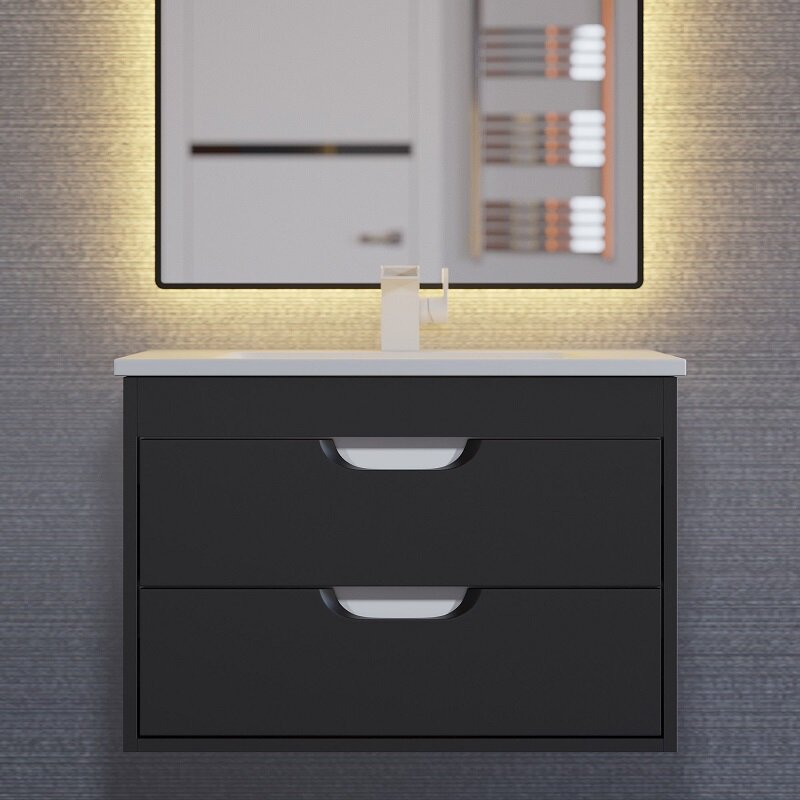 Изображение товара Подвесная тумба под раковину Uperwood Modul 2930205151, 60 см, черный матовый