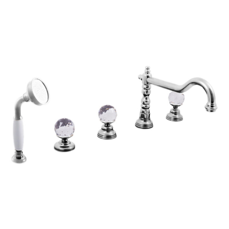 Изображение товара Смеситель для ванны Rav-Slezak Brilliance164.5P хром двухвентильный поворотный излив