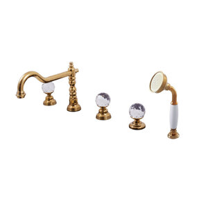 Изображение товара Смеситель для ванны Rav-Slezak Brilliance164.5PZ золото, поворотный излив, Чехия