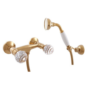 Изображение товара Смеситель для душа Rav-Slezak Brilliance180.5/2Z золотой монтаж на стену