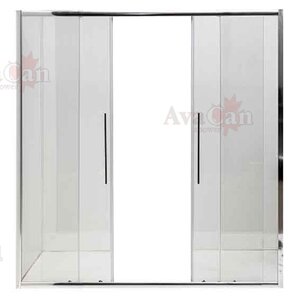 Изображение товара Душевой уголок AvaCan  FC2 170-190 + SC90, FC2-170-SC90, 170 - 190 х 90 см, стекло прозрачное, профиль хром