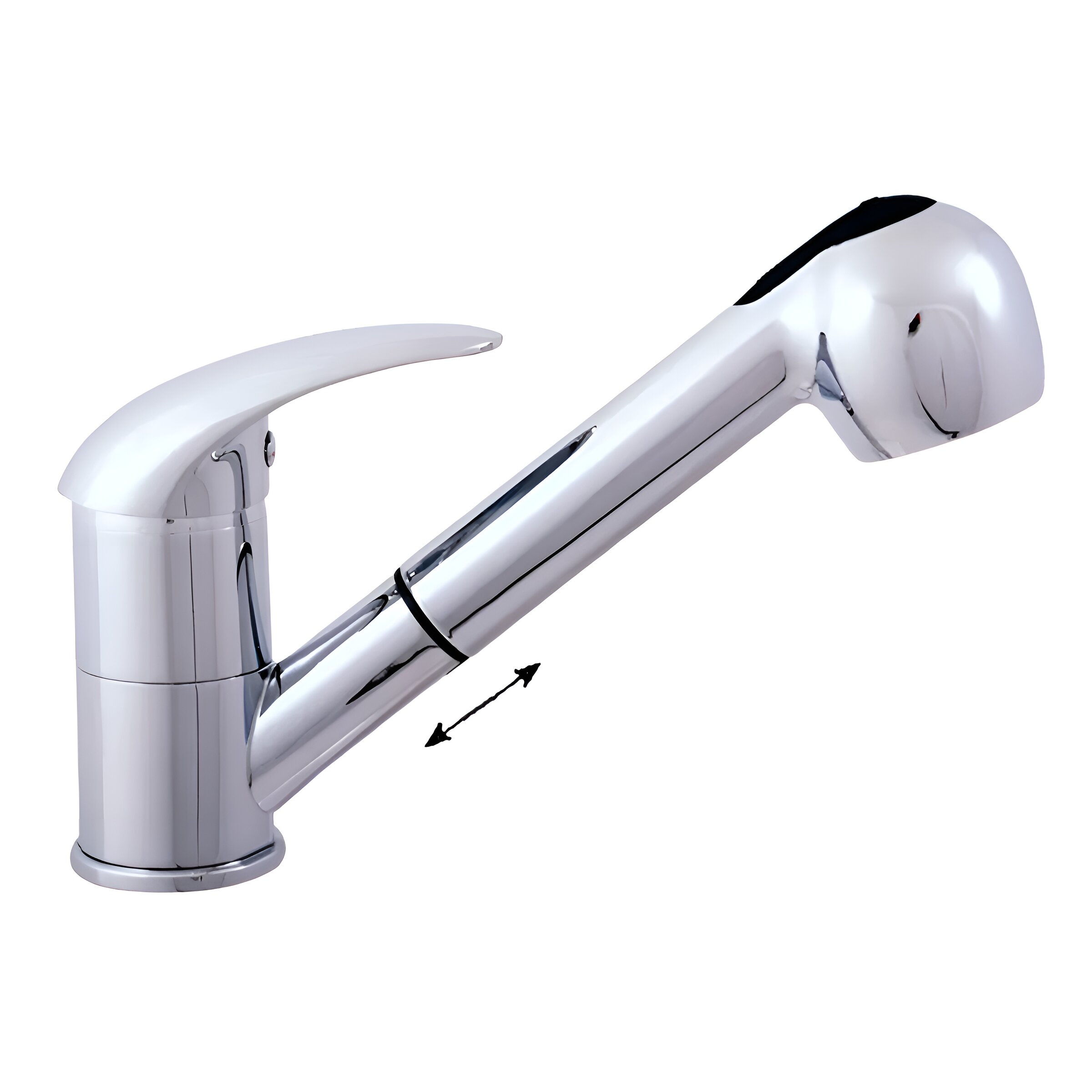 Изображение товара Смеситель для кухонной мойки Rav-Slezak Dunaj D410.5 с вытяжным изливом хром Чехия