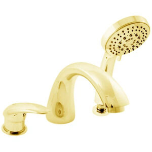 Изображение товара Смеситель для ванны Rav-Slezak Dunaj D469.5YZ золото двухрежимный с изливом 25 см