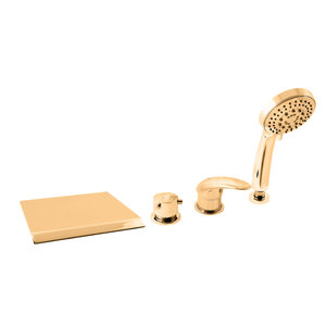 Изображение товара Смеситель для ванны Rav-Slezak Dunaj D474.5PZ золото однорычажный монтаж на борт ванны