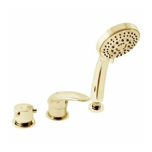 Изображение товара Смеситель для ванны Rav-Slezak Dunaj D475.5PZ с позолотой, 3 отверстия