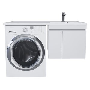 Изображение товара Тумба под раковину Uperwood Magenta 5930205159, 45 см, подвесная, цвет белый матовый