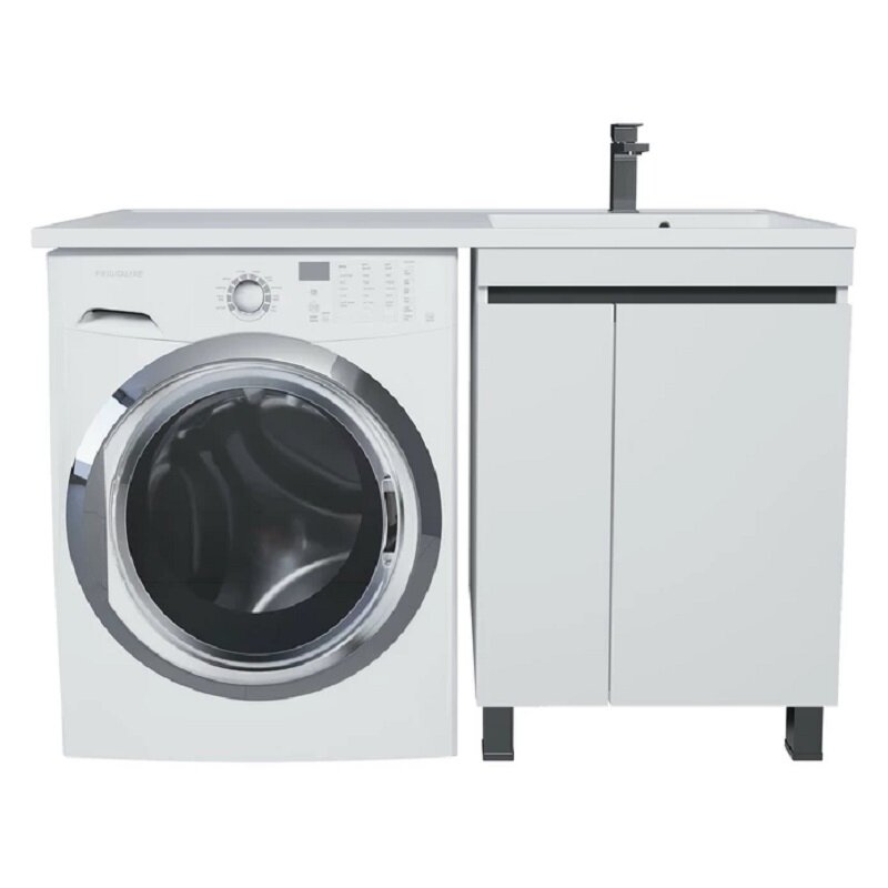 Изображение товара Тумба под раковину Uperwood Magenta 5930205166, 45 см, напольная, цвет белый/графит матовый