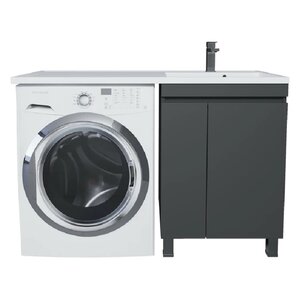 Изображение товара Тумба под раковину Uperwood Magenta 5930205167, 45 см, напольная, цвет черный матовый