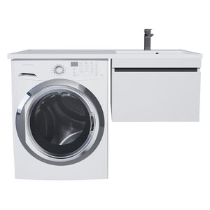 Изображение товара Тумба под раковину Uperwood Magenta 55 см подвесная белая/графит