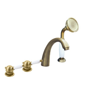 Изображение товара Смеситель для ванны Rav-Slezak Labe L576.5PSM бронза монолитный стиль ретро