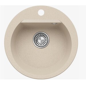 Изображение товара Кухонная мойка Polygran Atol-460 №327 из искусственного камня бежевого цвета