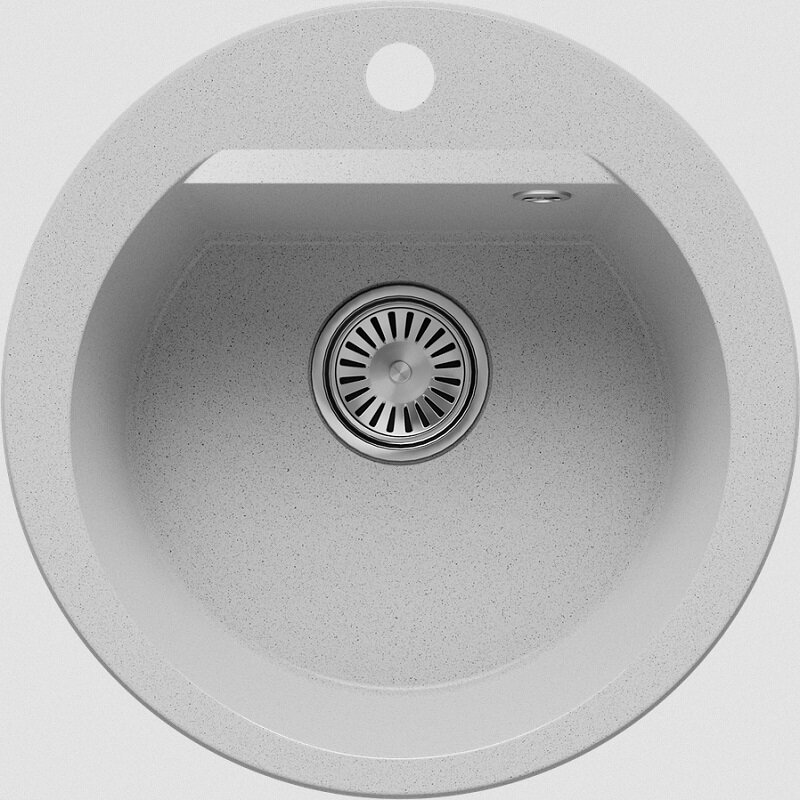 Изображение товара Мойка кухонная Polygran Atol-460 из искусственного камня 46 см светло-серая Изображение товара Мойка кухонная Polygran Atol-460 из искусственного камня 46 см светло-серая