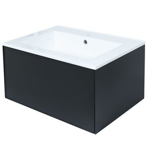 Изображение товара Тумба под раковину Uperwood Parma Premium 65 см, подвесная, черный матовый
