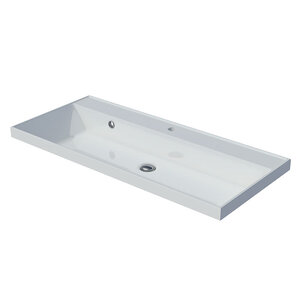 Изображение товара Раковина Aquame Classica 4627173210201, 100 см, встраиваемая, искусственный камень, цвет белый