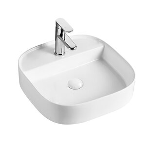 Изображение товара Раковина Aquame AQM5013, 50 см, накладная, с отверстием под смеситель, цвет белый