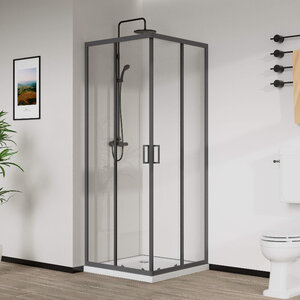 Изображение товара Душевой уголок Vincea City VSS-5CT9010CLGM 100x90 см