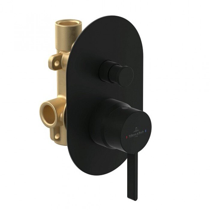 Изображение товара Смеситель для ванны и душа Villeroy&Boch Dawn TVS106004000K5 черный матовый