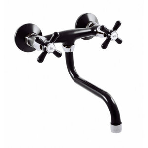 Изображение товара Смеситель для раковины Rav-Slezak Morava Retro MK101.5 черный матовый/хром