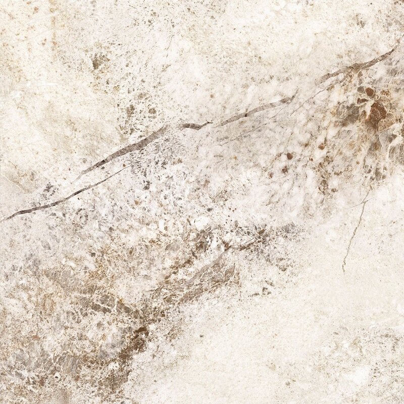 Изображение товара Керамогранит Dune Baikal Warm Satin 90x90 см бежевый мраморный для пола