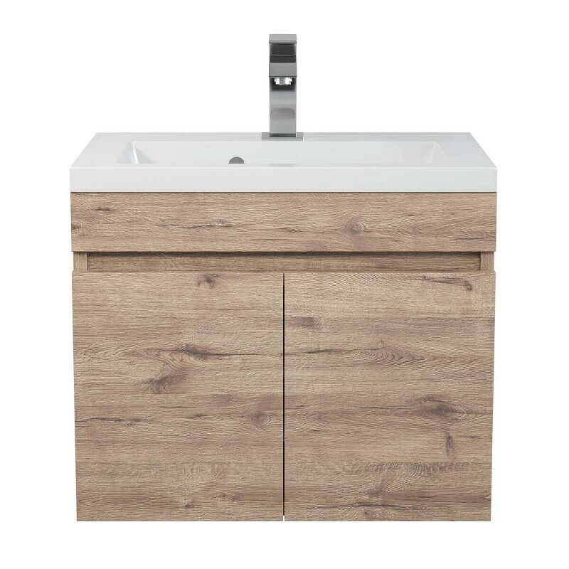 Изображение товара Тумба под раковину Uperwood Eva 3930213461, 50 см, подвесная, цвет дуб крафт табачный