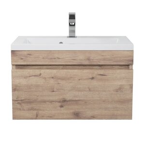 Изображение товара Подвесная тумба под раковину Uperwood Eva 60 см коричневая ЛДСП ПВХ