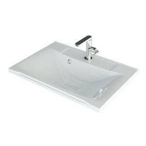 Изображение товара Раковина Uperwood Elen 291120419, 70 см, с декоративной крышкой слива, цвет белый