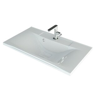 Изображение товара Раковина Uperwood Elen 291120423, 80 см, с декоративной крышкой слива, цвет белый