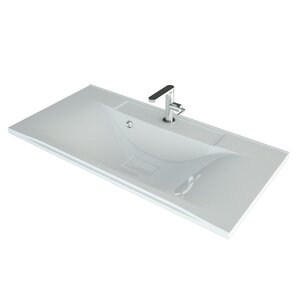 Изображение товара Раковина Uperwood Elen 291120425, 90 см, с декоративной крышкой слива, цвет белый